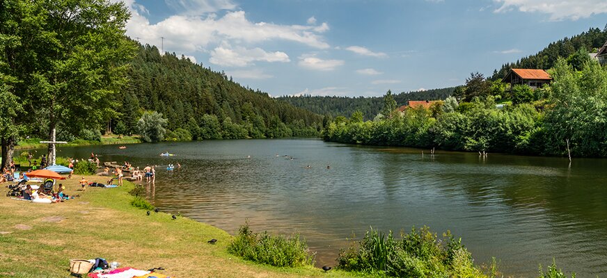 Familien am Badesee