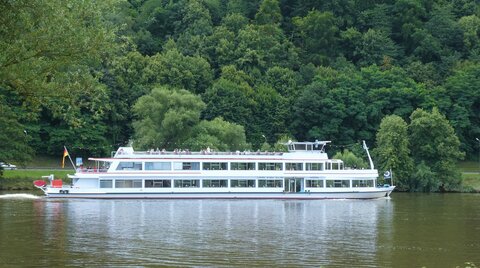 Bild von einem Boot am See