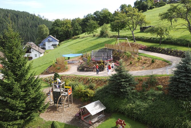 Luftaufnahme vom Bergspielplatz